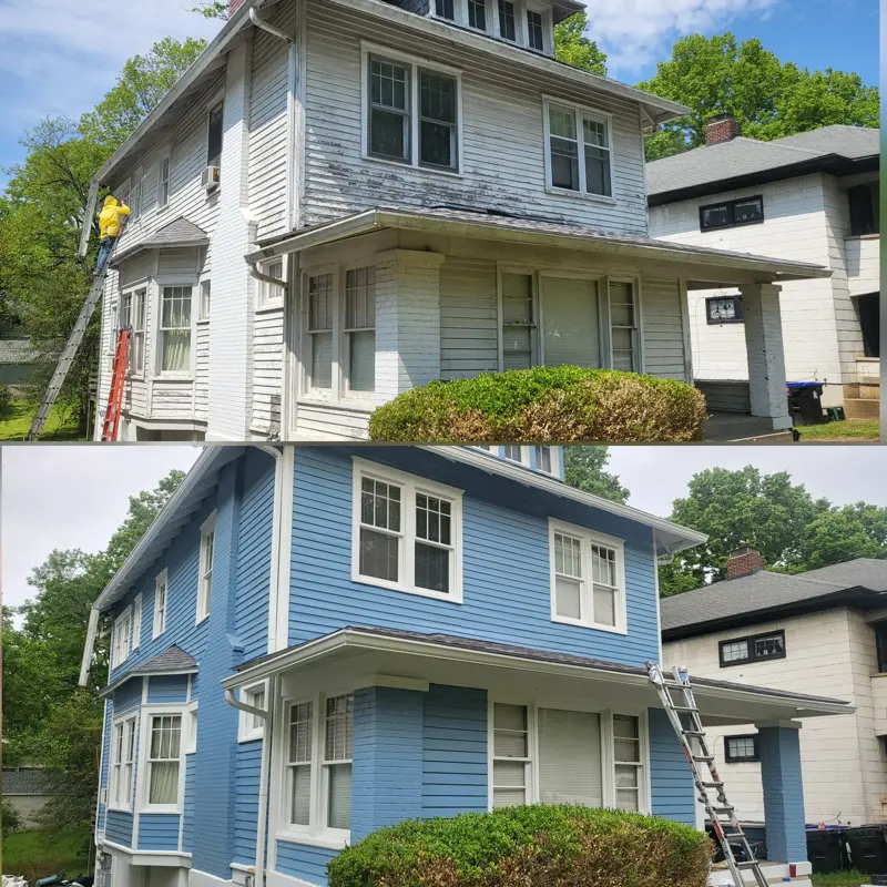 painting before and after
